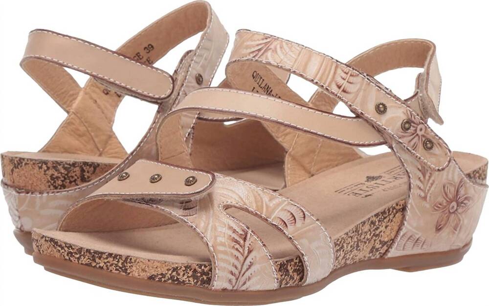 NEW SPRING STEP SHOES women's quilana sandal in light beige